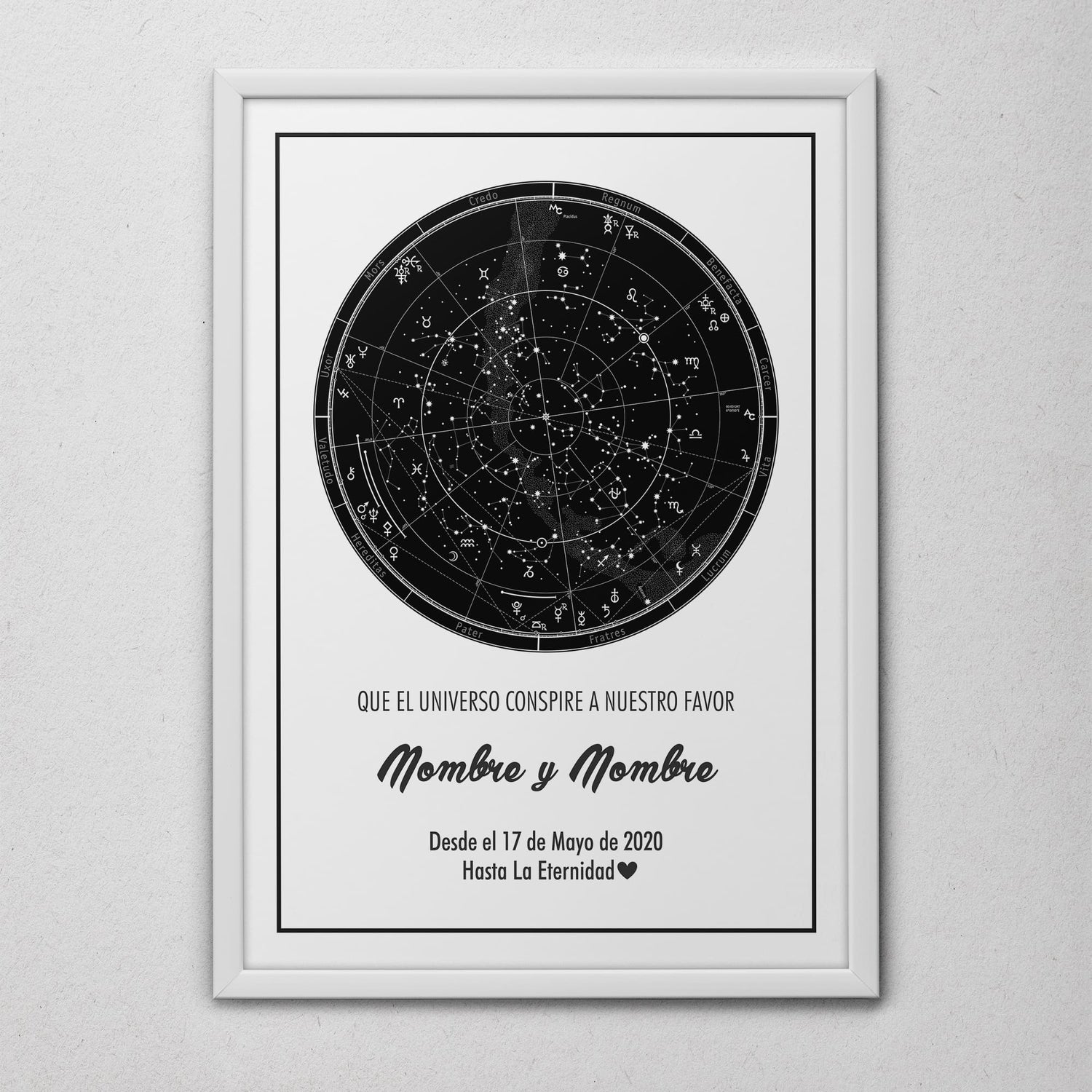 Regalos personalizados - Mapa Estelar